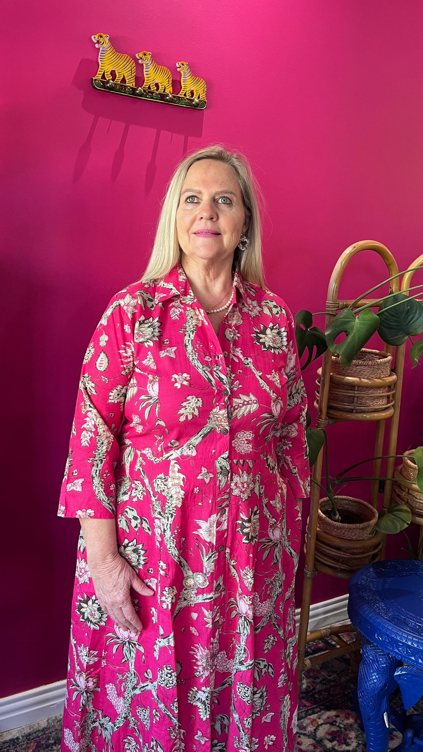 Sammy Joy Dress - Hot Pink Floral