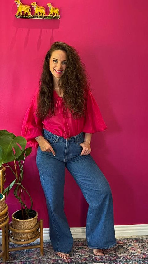 Gracie Blouse - Hot Pink