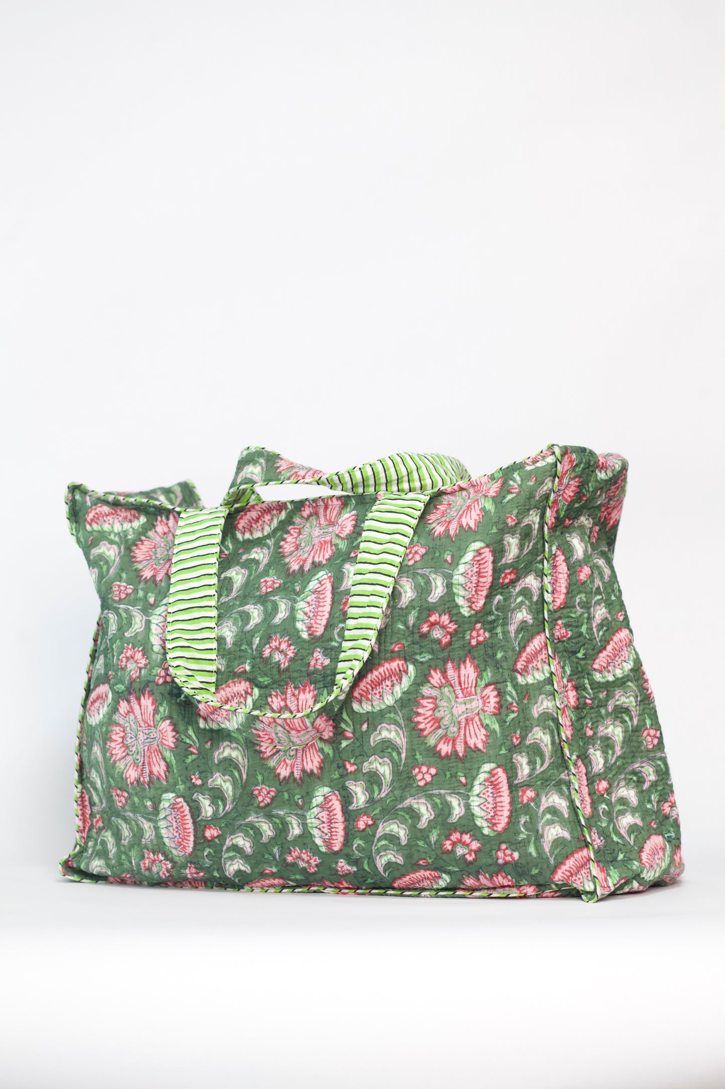 Cotton Quilted Weekend Bag