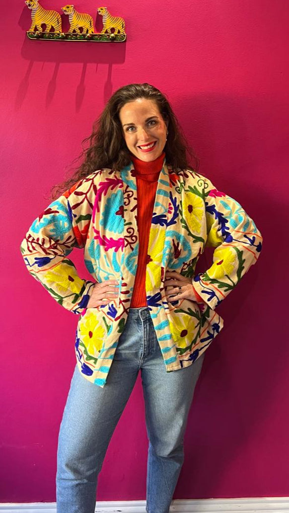 Suzani Cotton Jacket - Candy Shop