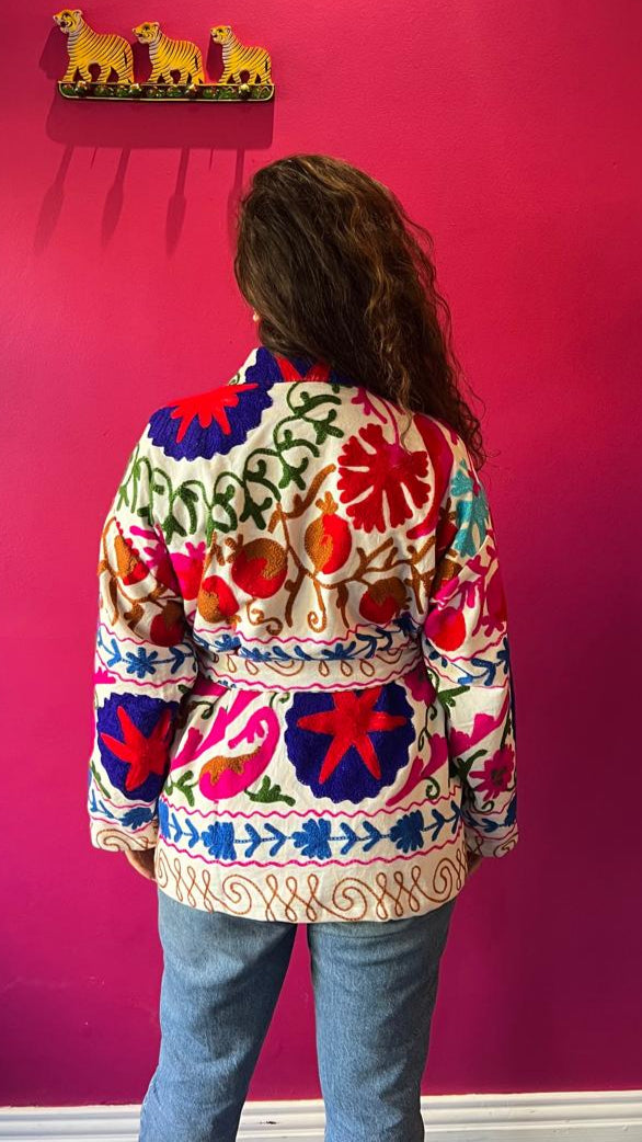 Suzani Cotton Jacket - Under The Sea