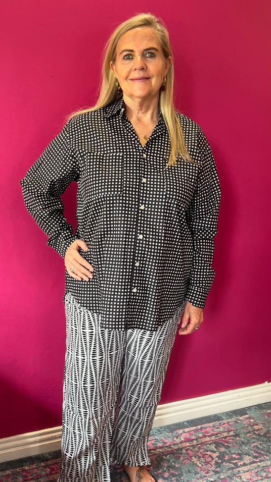 Beverley Blouse 2.0 Black Check