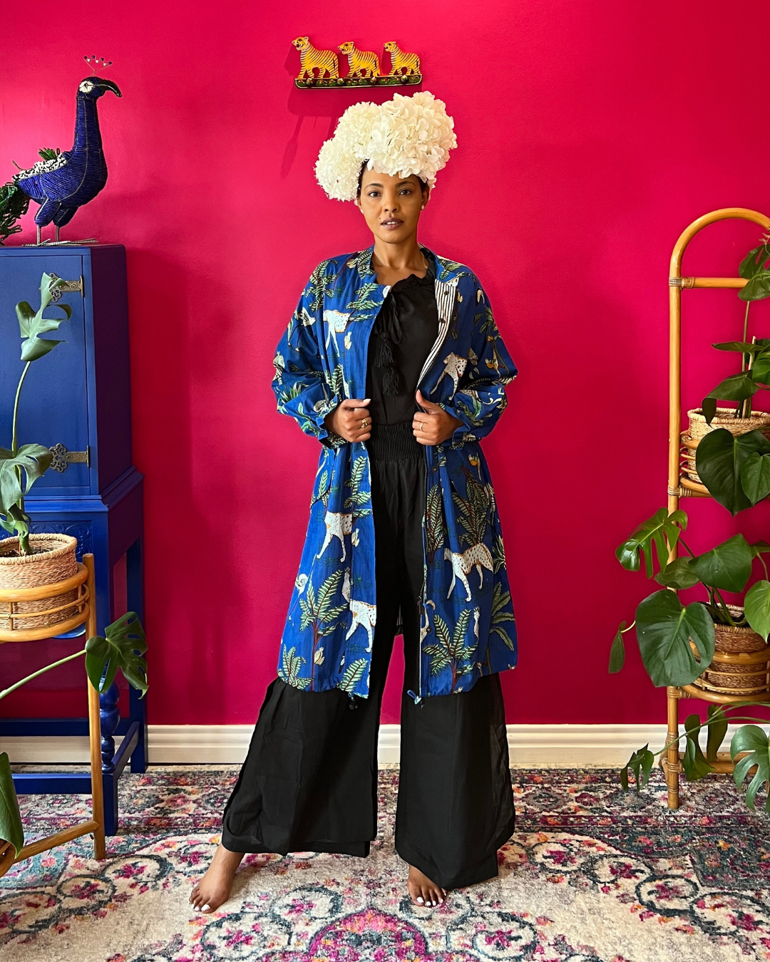 Joy Jacket - Royal Blue Zebra