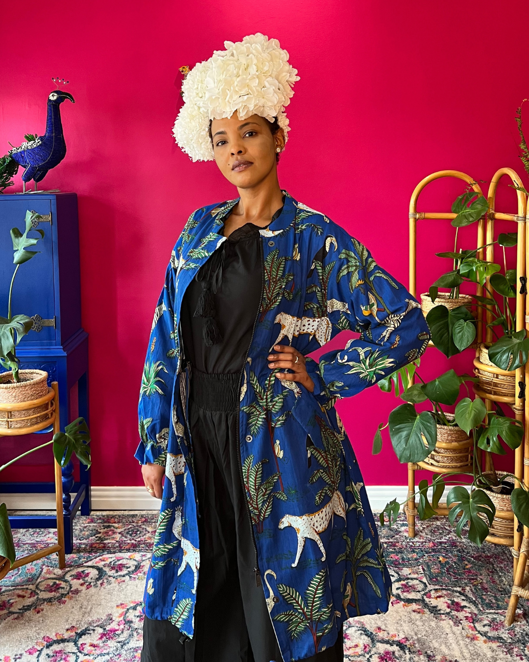 Joy Jacket - Royal Blue Zebra