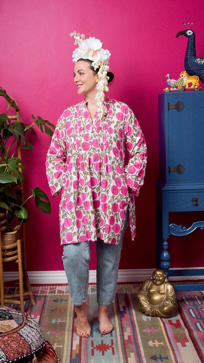 Gypsey Blouse - Pink Kitti