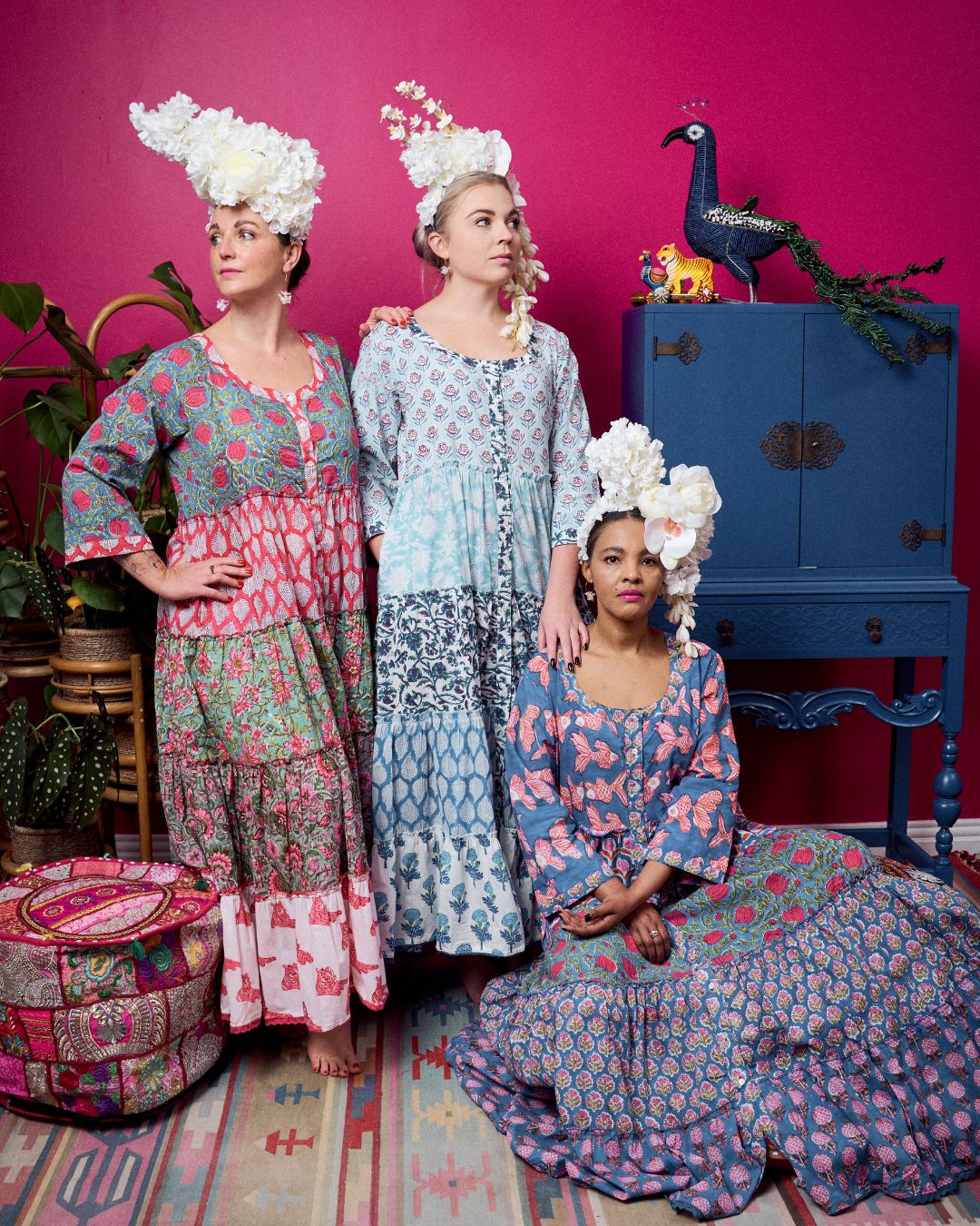 Sandy Lee Dress - Blue Floral