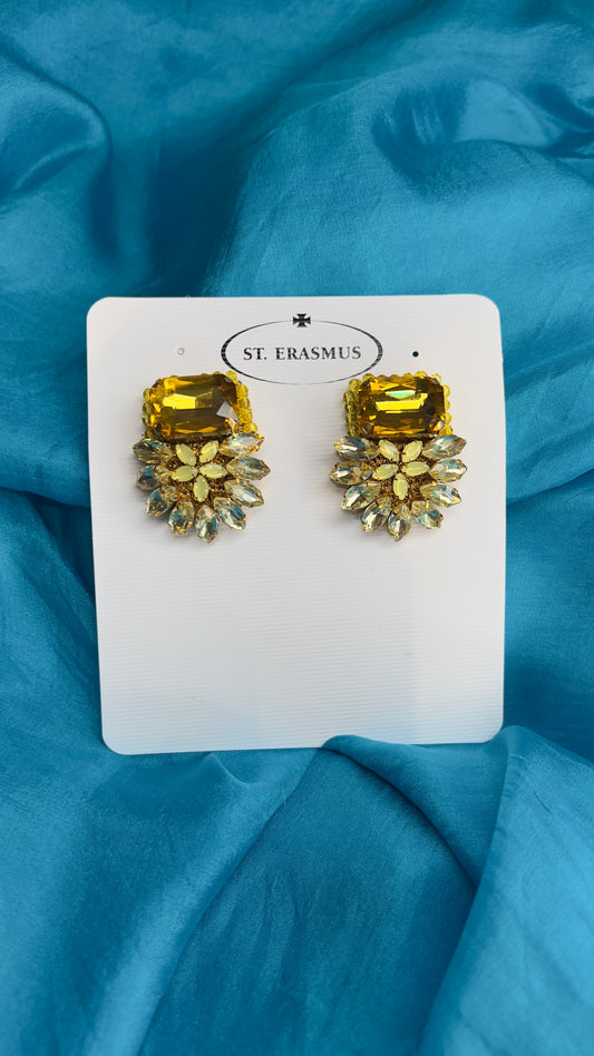 Claire Earrings - Yellow and Gold