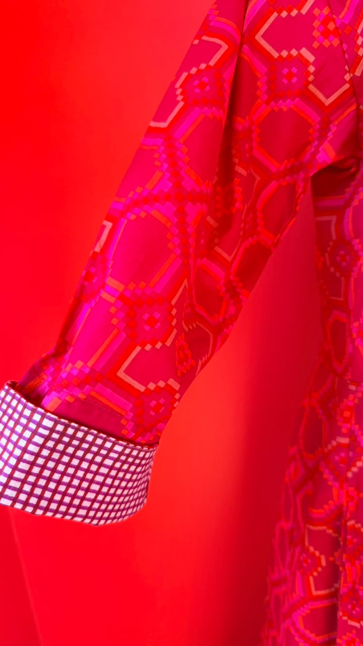 Sammy Joy 2.0 Hot Pink Retro with Touches of Orange and Light Pink