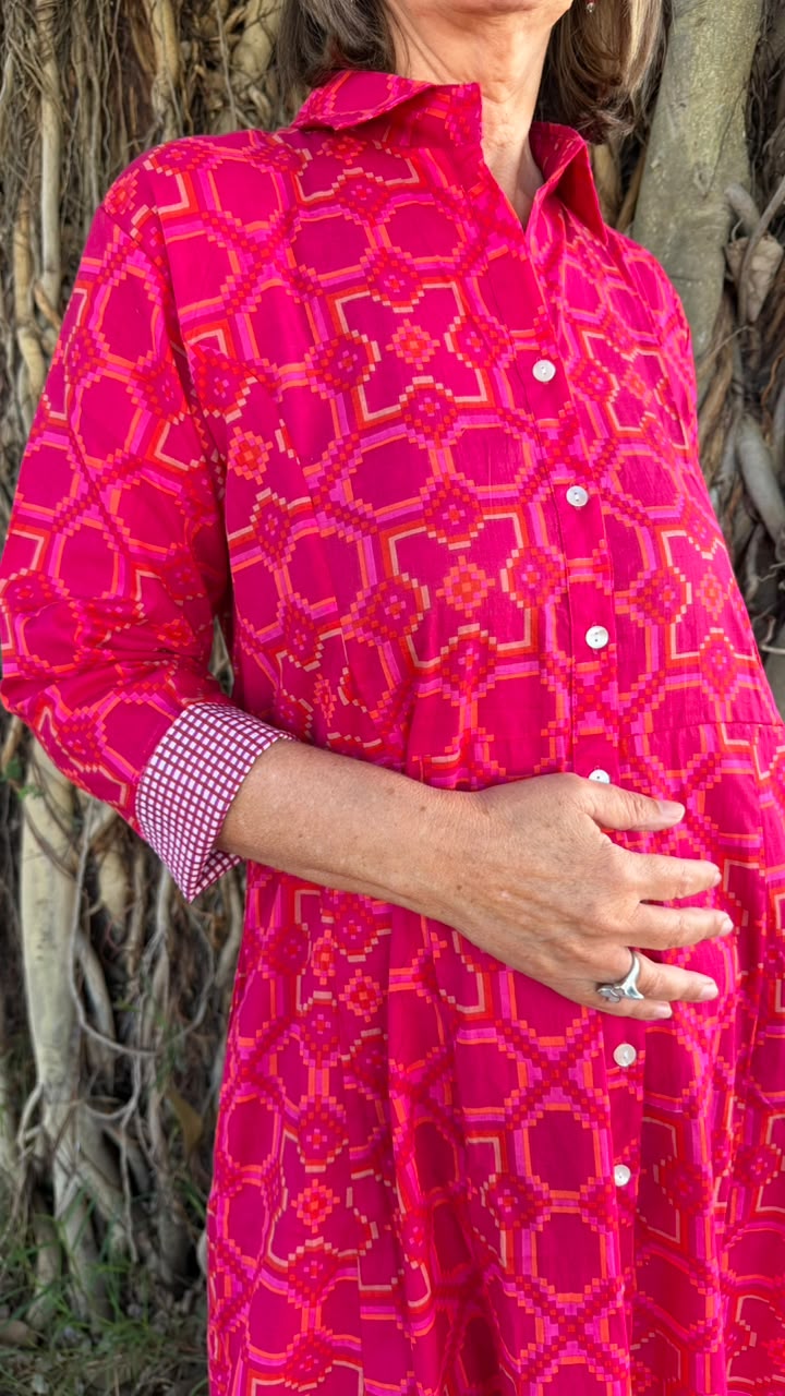 Sammy Joy 2.0 Hot Pink Retro with Touches of Orange and Light Pink