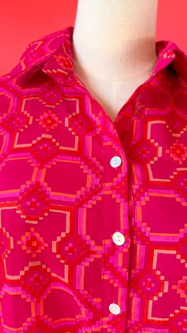 Sammy Joy 2.0 Hot Pink Retro with Touches of Orange and Light Pink