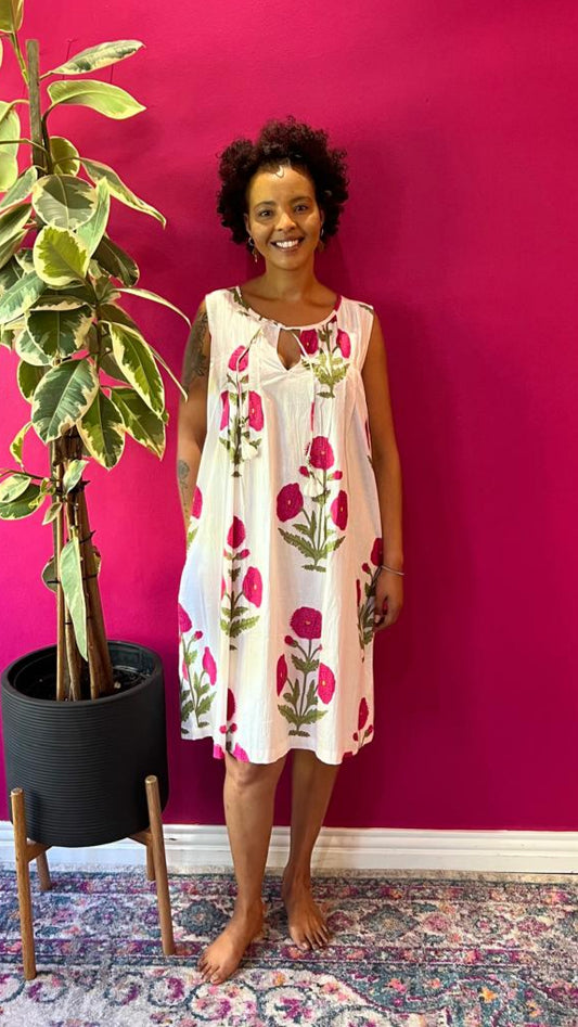 Nighties - Pink Peonies with matching Kimono Gown (sold separately)