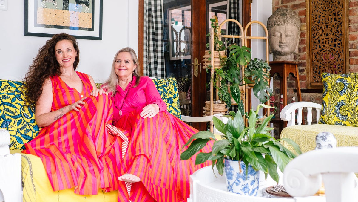 Gypsey Rose mother and daughter in vibrant cotton clothing
